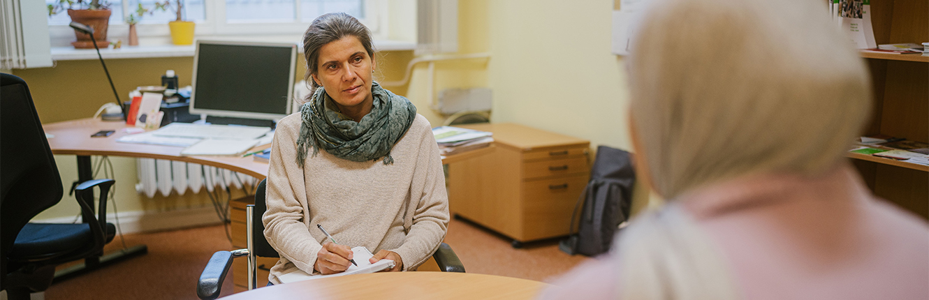 Beratungsgespräch © HTW Berlin/Alexander Rentsch Beratungsgespräch