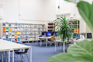 Lesesaal der Bibliothek