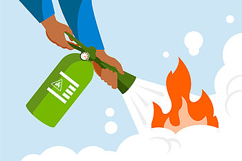 Feuerlöscher © iStock.com - BRO Vector