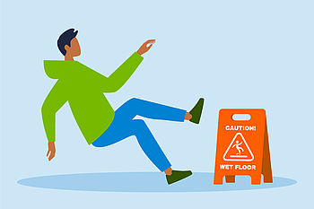 Person, die ausrutscht © iStock.com - nadia bormotova