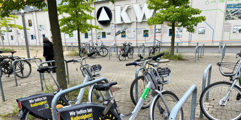 Nextbike Räder am Campus Wilhelminenhof