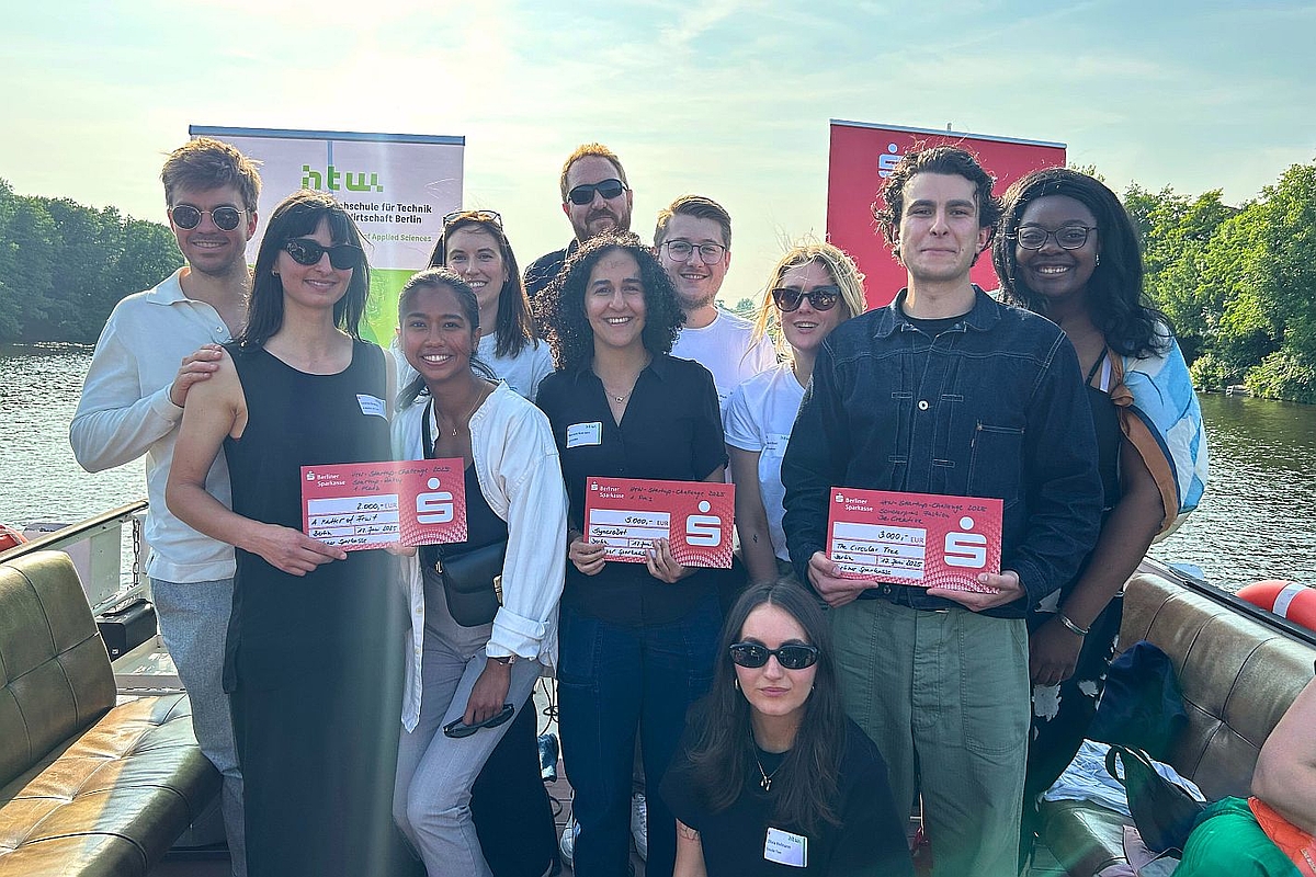 Die Preisträger*innen der Startup Challenge 2025 © HTW Berlin Die Preisträger*innen der Startup Challenge 2025 © HTW Berlin