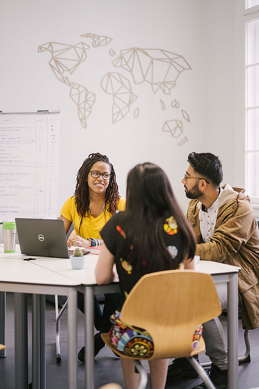 Studentische Arbeitsgruppe © HTW Berlin/Alexander Rentsch Studentische Arbeitsgruppe