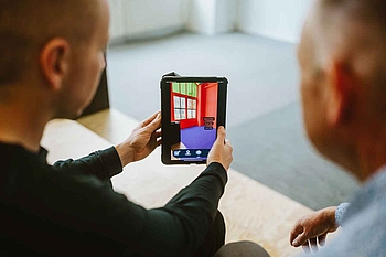 Tablet mit Anwendung