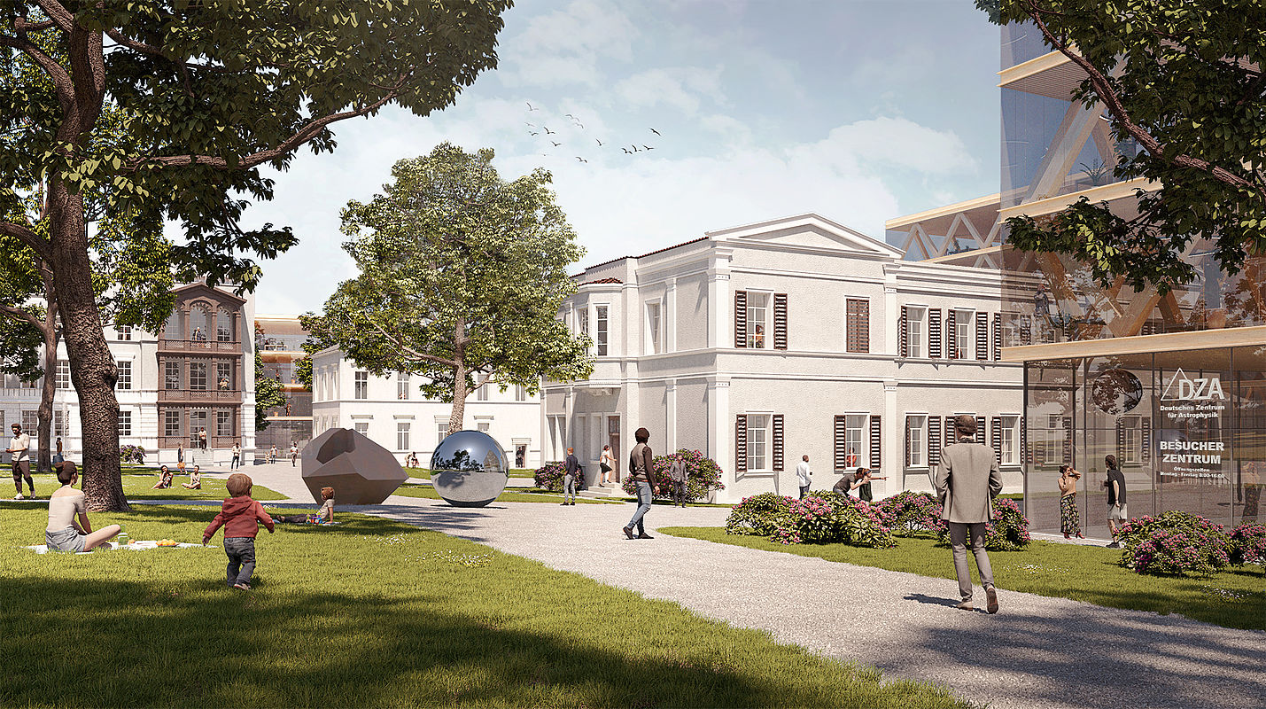 Der zukünftige DZA-Campus in Görlitz auf dem Kahlbaum-Areals © DESY, Staab Architekten Der zukünftige DZA-Campus in Görlitz auf dem Kahlbaum-Areals © DESY, Staab Architekten