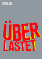 Postkarte Ich bin nicht überlastet © Danke Grafik Postkarte Ich bin nicht überlastet